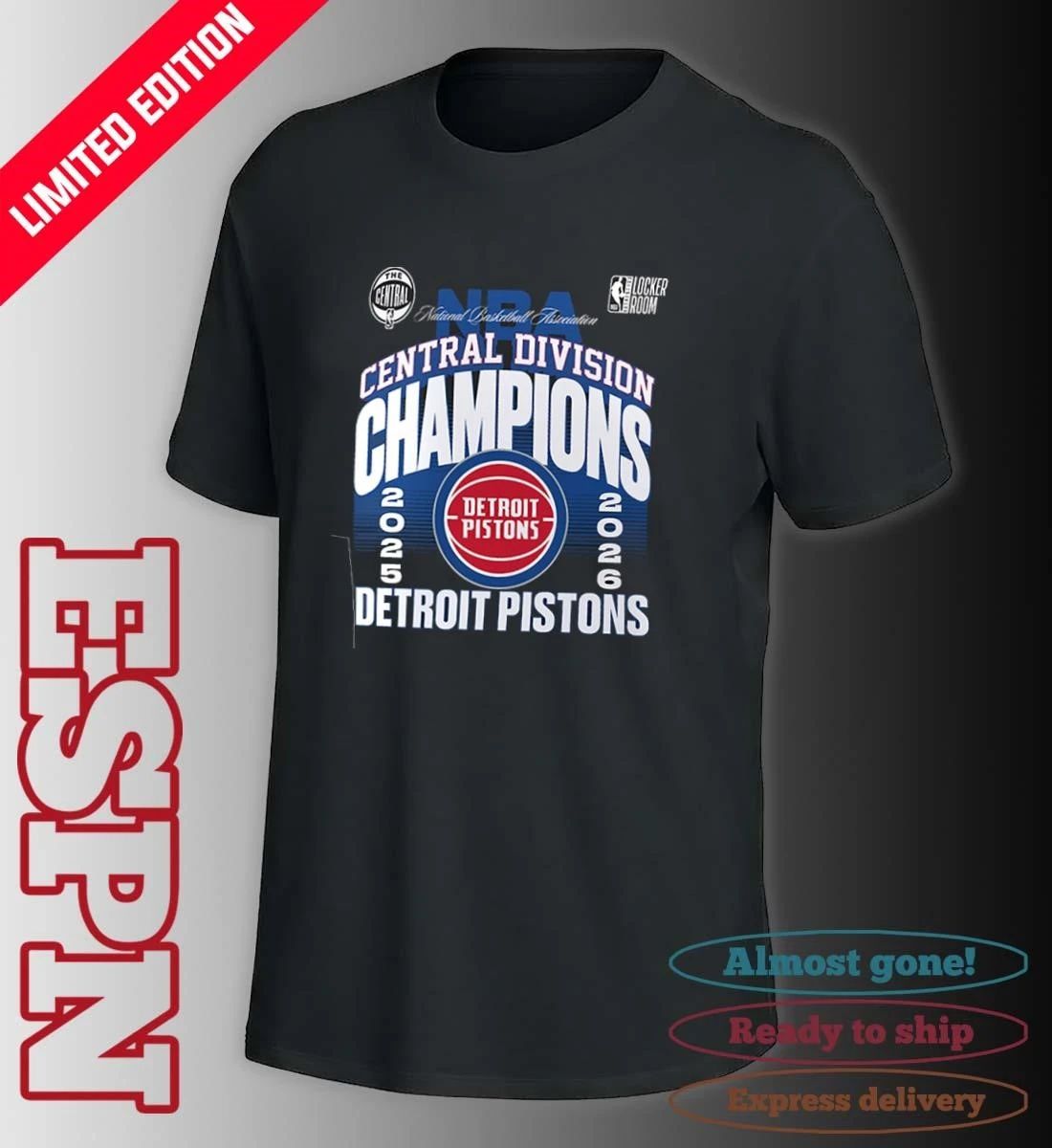 Detroit Pistons The Central Division Champions T-Shirt