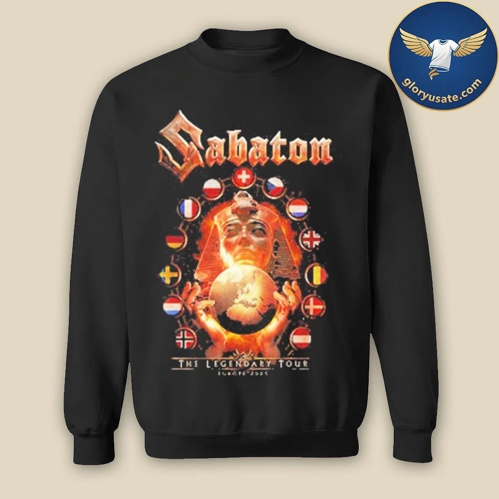 Sabaton Flags of Europe 2025 Tour T-Shirt