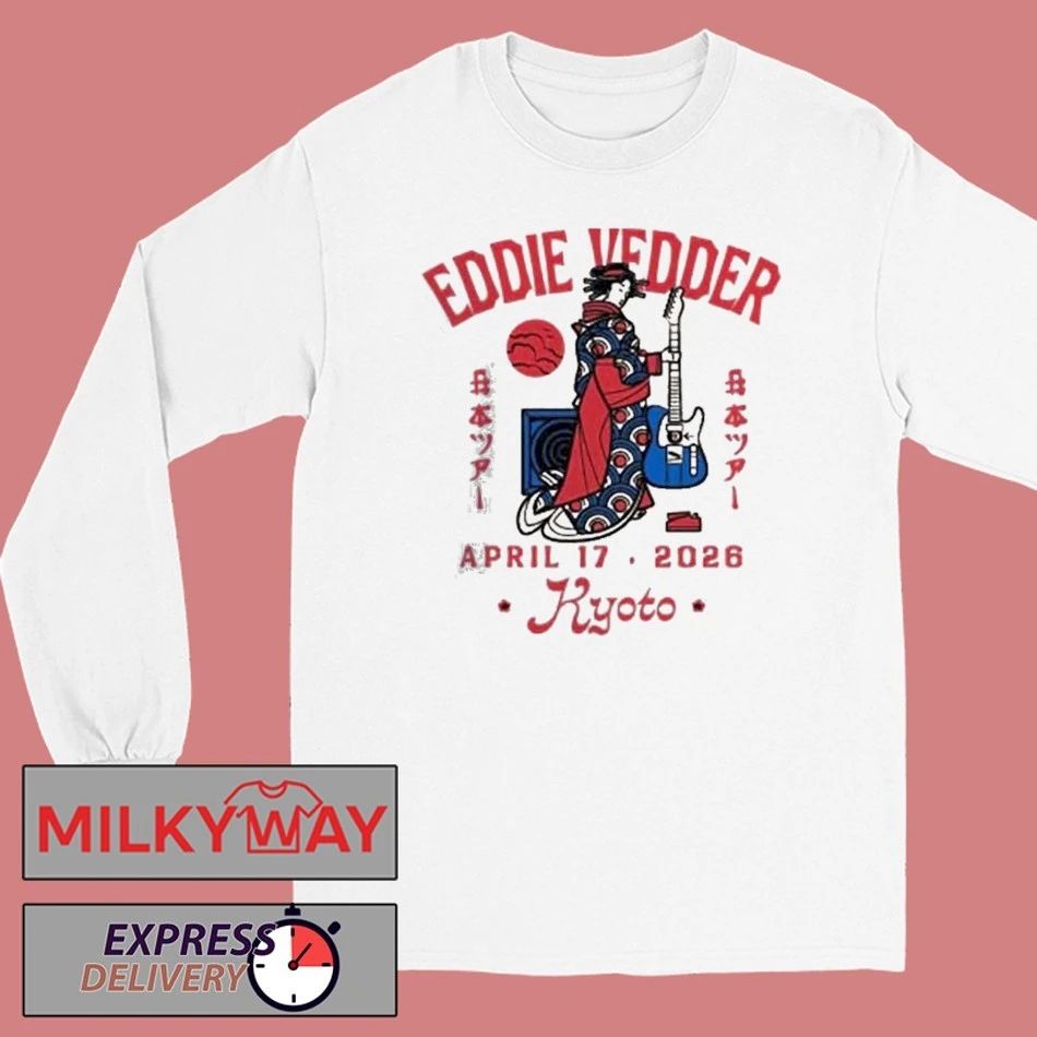 Eddie Vedder Kyoto Japan 2026 Geisha Event Tee At Rohm Theatre Kyoto On April 17 2026 shirt