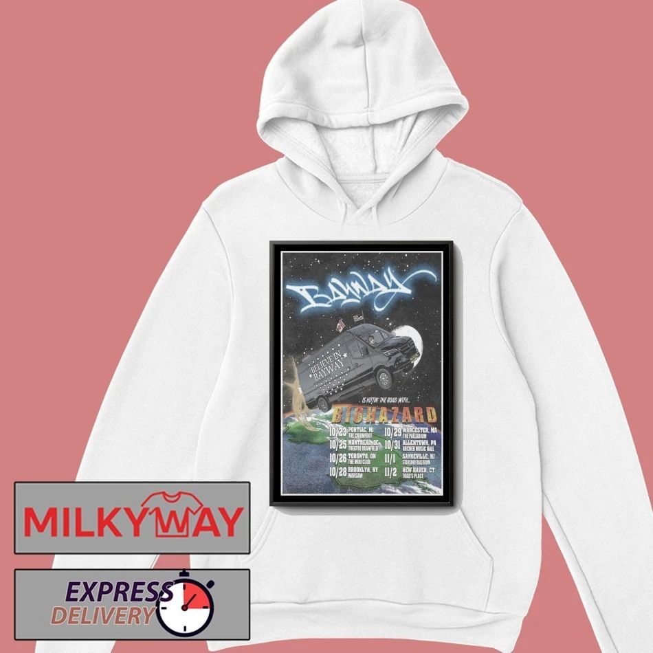 Bayway Biohazard New Tour 2025 Poster shirt