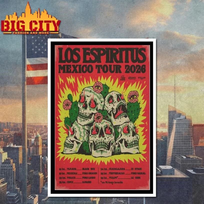Los Espiritus Summer Tour 2026 Poster Shirt