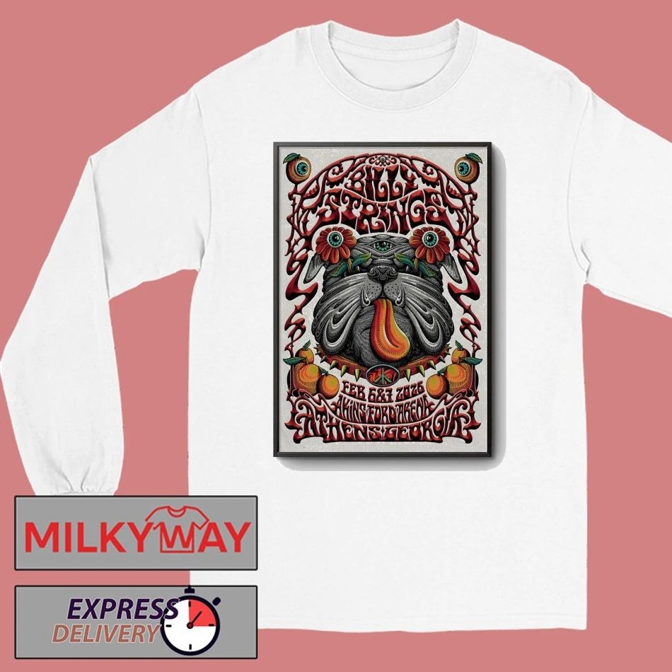 Billy Strings Athens GA February 6-7 2026 Poster shirt