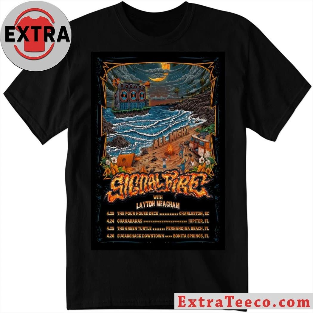 Signal Fire Tour South America Spring 2026 Poster Shirt