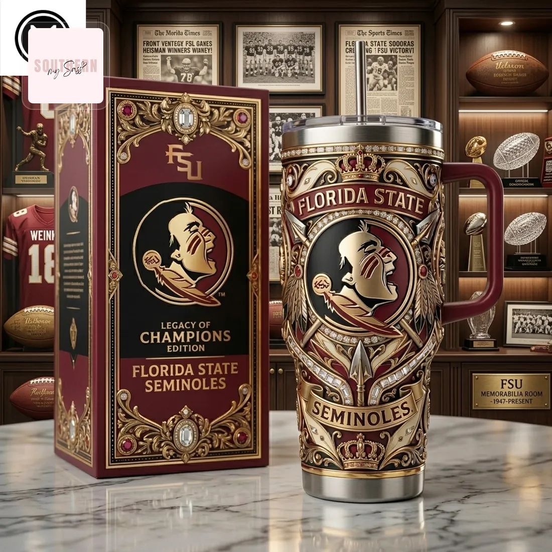Florida State Seminoles Legacy of Champions Edition 40oz Tumbler