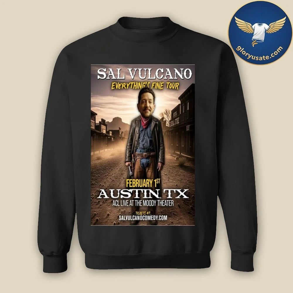 Sal Vulcano Austin, TX February 1 2026 Concert Poster Shirt