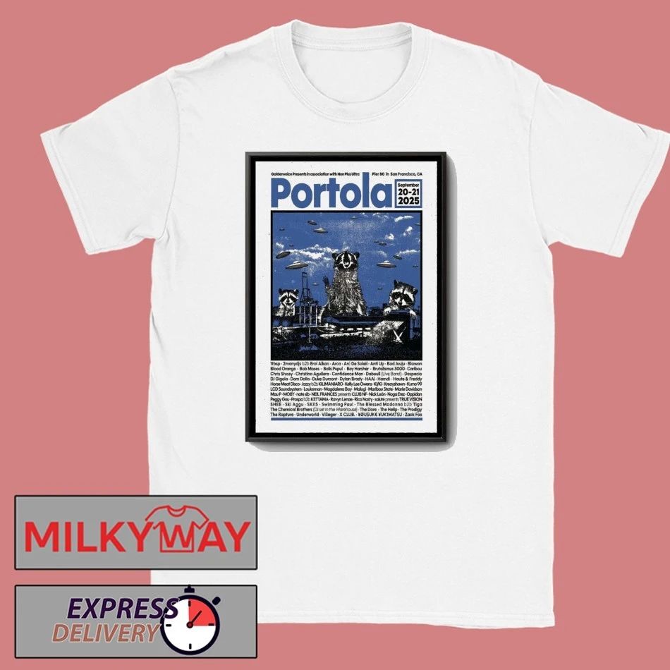 Portola Music Festival California Poster shirt