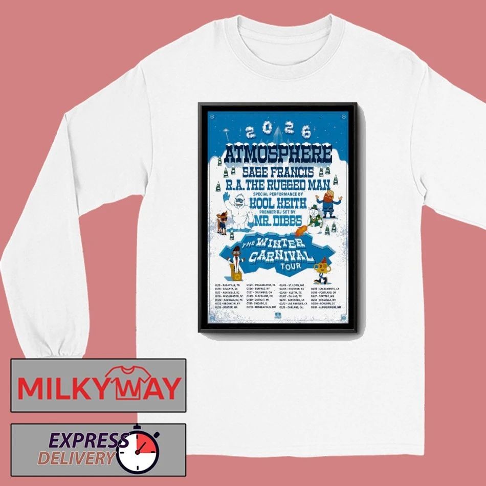 Atmosphere The Winter Carnival New Tour 2026 Poster shirt