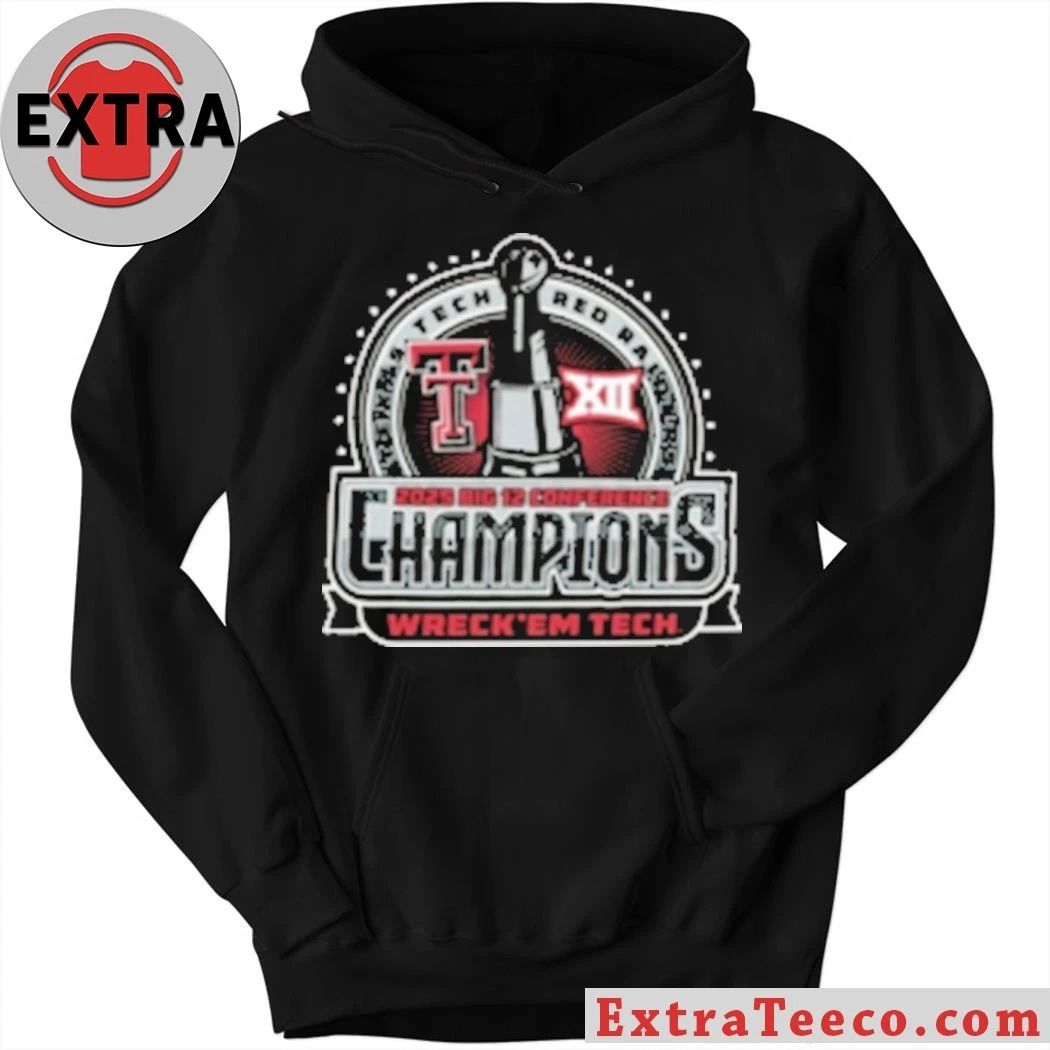 Texas Tech Big 12 Championship Wreck Em Tech Cup And Logo T-Shirt