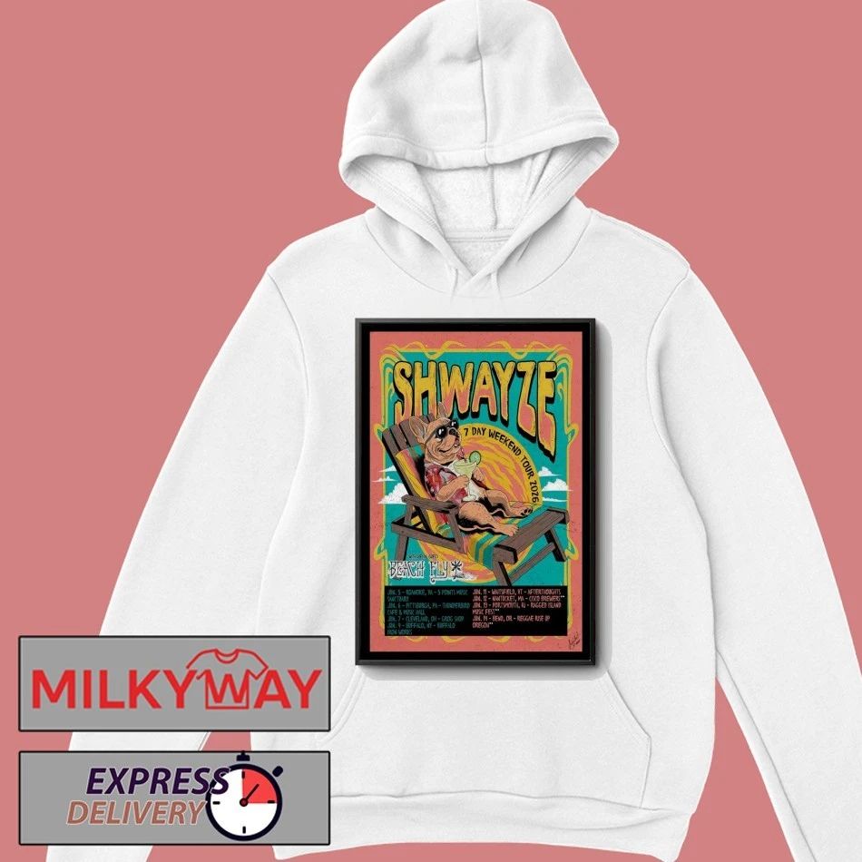 Shwayze 7 Day Weekend Tour 2026 Poster shirt