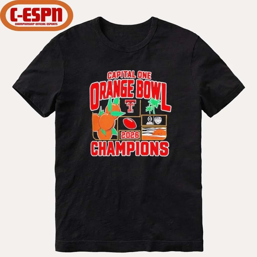 Texas Tech Red Raiders Orange Bowl Champions 2025-26 CFP shirt