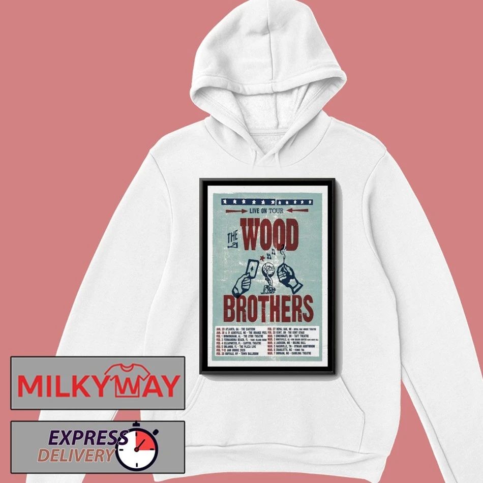 The Wood Brothers Live On New Tour 2026 Poster shirt