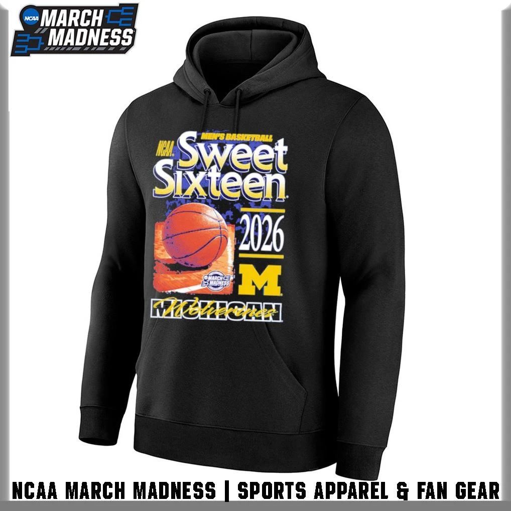 Michigan Wolverines Something Inked 2026 NCAA March Madness Sweet 16 Bound T-Shirt