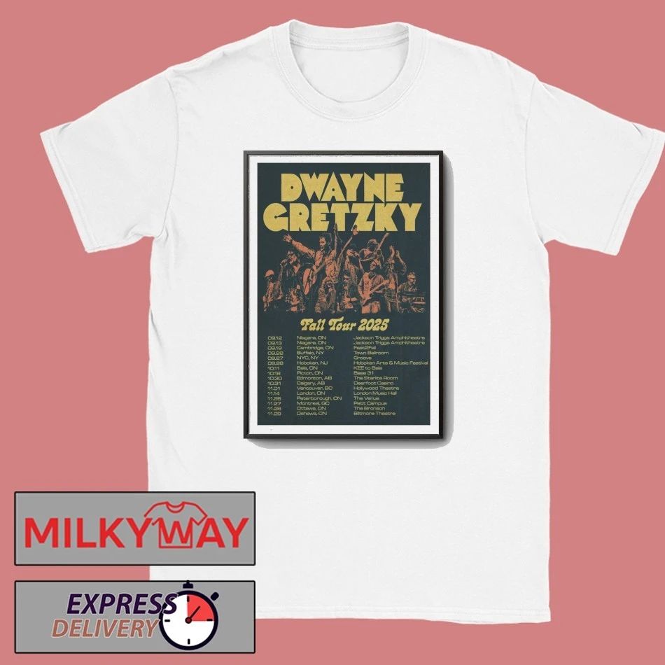 Dwayne Gretzky Fall Tour 2025 Poster shirt