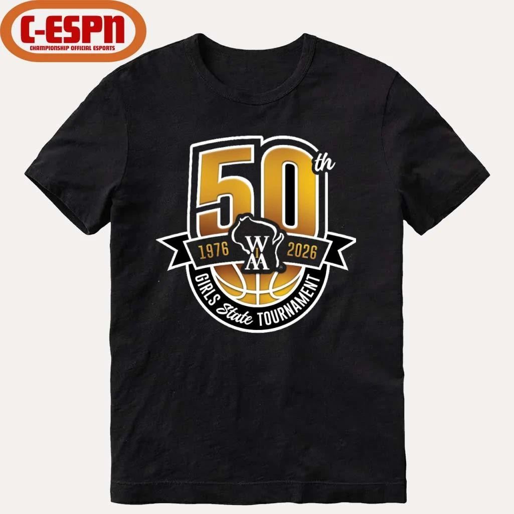 50th 1976-2026 WIAA Girls State Basketball Tournament Shirt