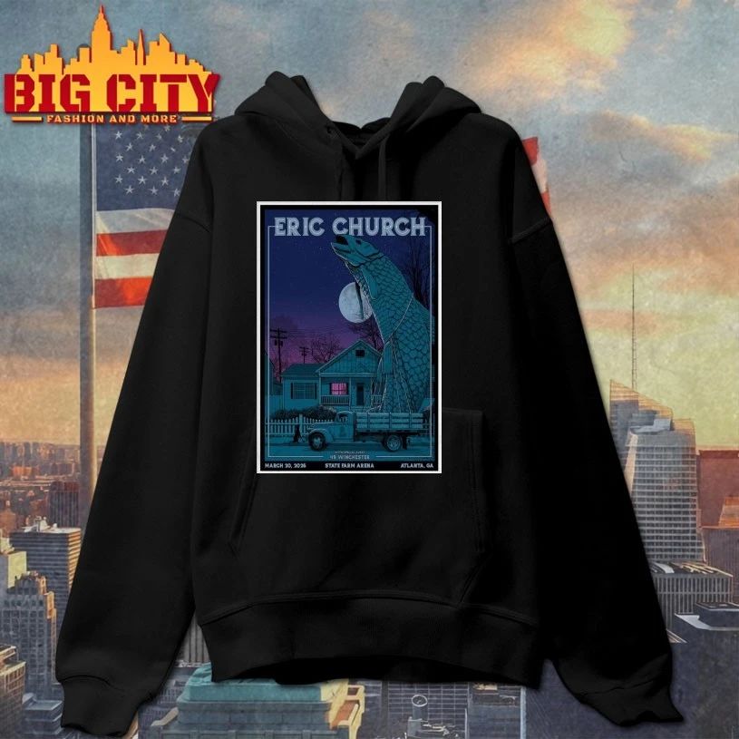 Mar 20 2026 Eric Church Atlanta, GA Poster T-shirt