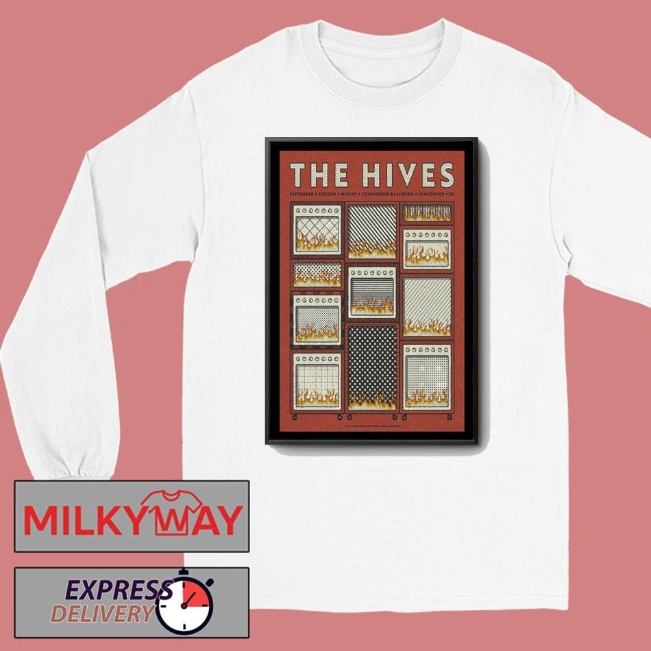 The Hives Sep 16, 2025 Commodore Ballroom in Vancouver, BC Poster shirt