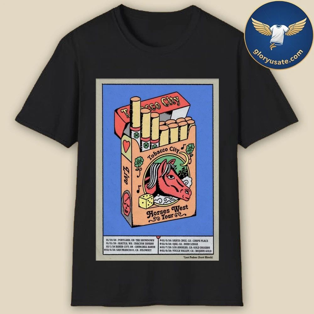 Tobacco City 2026 Horses West Poster Shirt