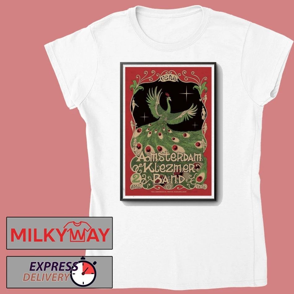 Amsterdam Klezmer Band April 2 2026 Poster Groningen Netherlands shirt