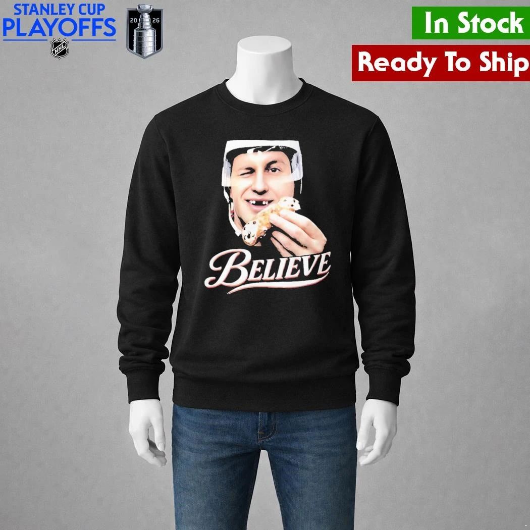 Jack Hughes Mask Flyers Believe Shirt