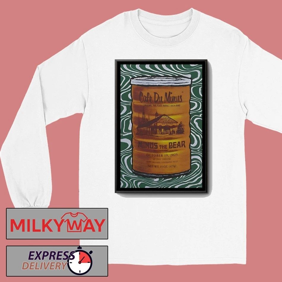 Minus The Bear Fall Tour 2025 New Orleans, LA Poster shirt