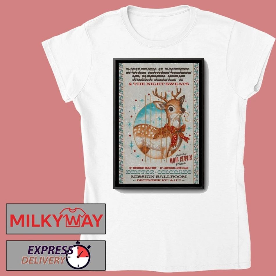 Nathaniel Rateliff Denver, CO Dec 10-11 2025 Poster shirt