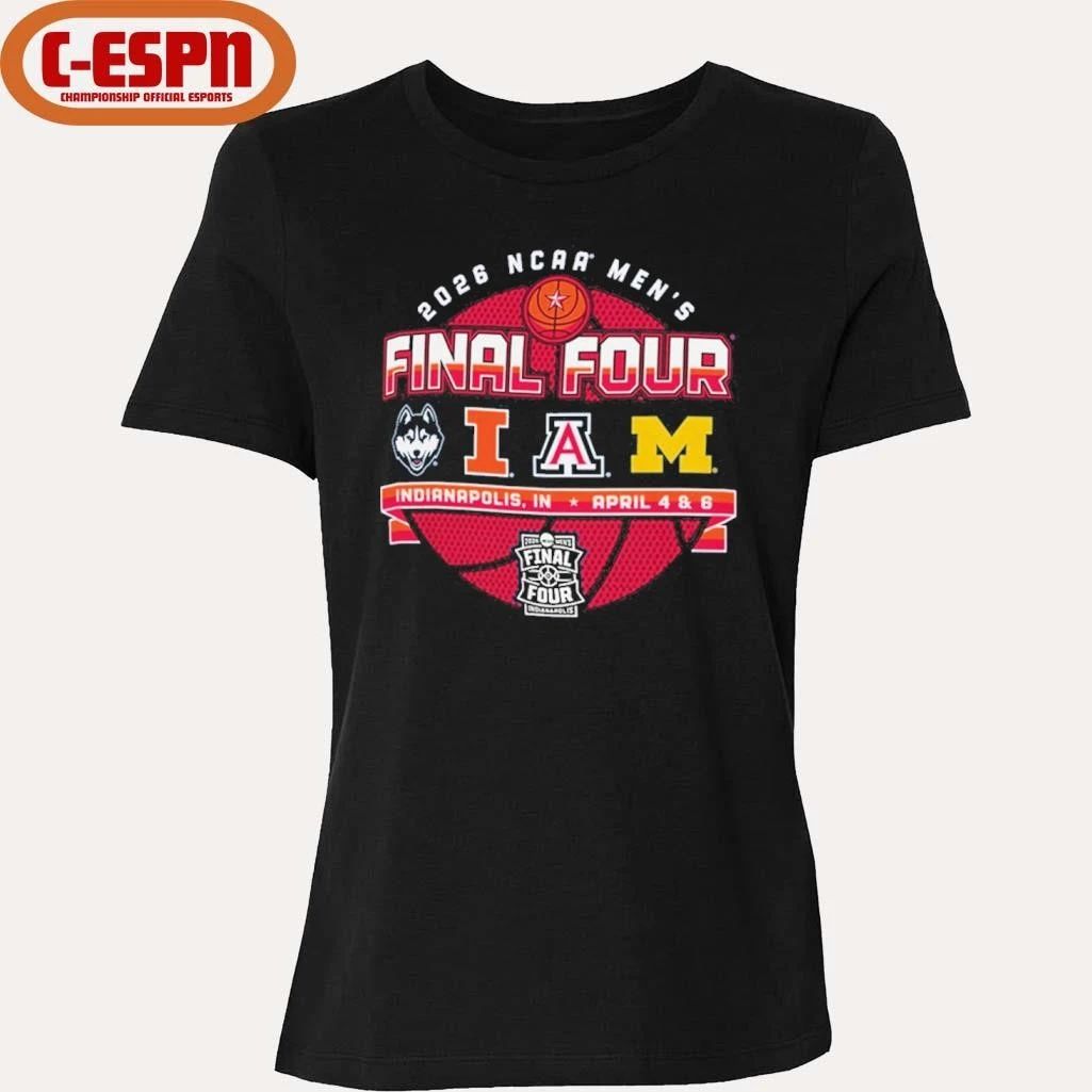 Arizona Wildcats Men’s Basketball 2026 Final Four Team T-Shirt