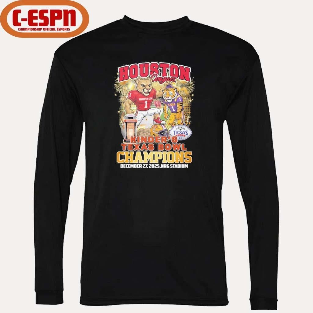 Houston Cougars mascot Kinder’s Texas Bowl Champions Shirt