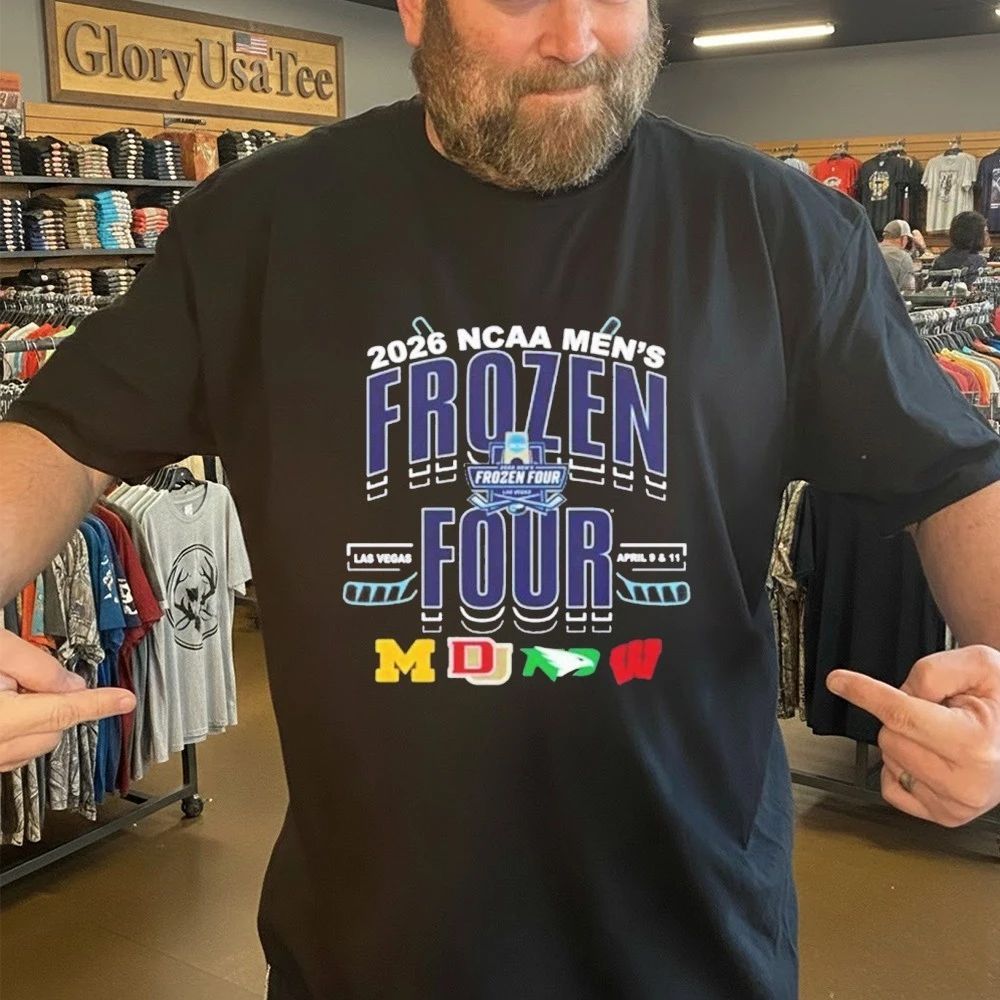 2026 NCAA Frozen Four Las Vegas Teams Matchup Logo T-Shirt
