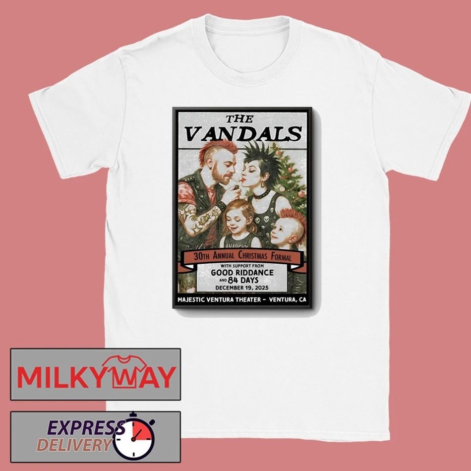 The Vandals December 19 2025 Majestic Ventura Theater in Ventura CA Poster shirt