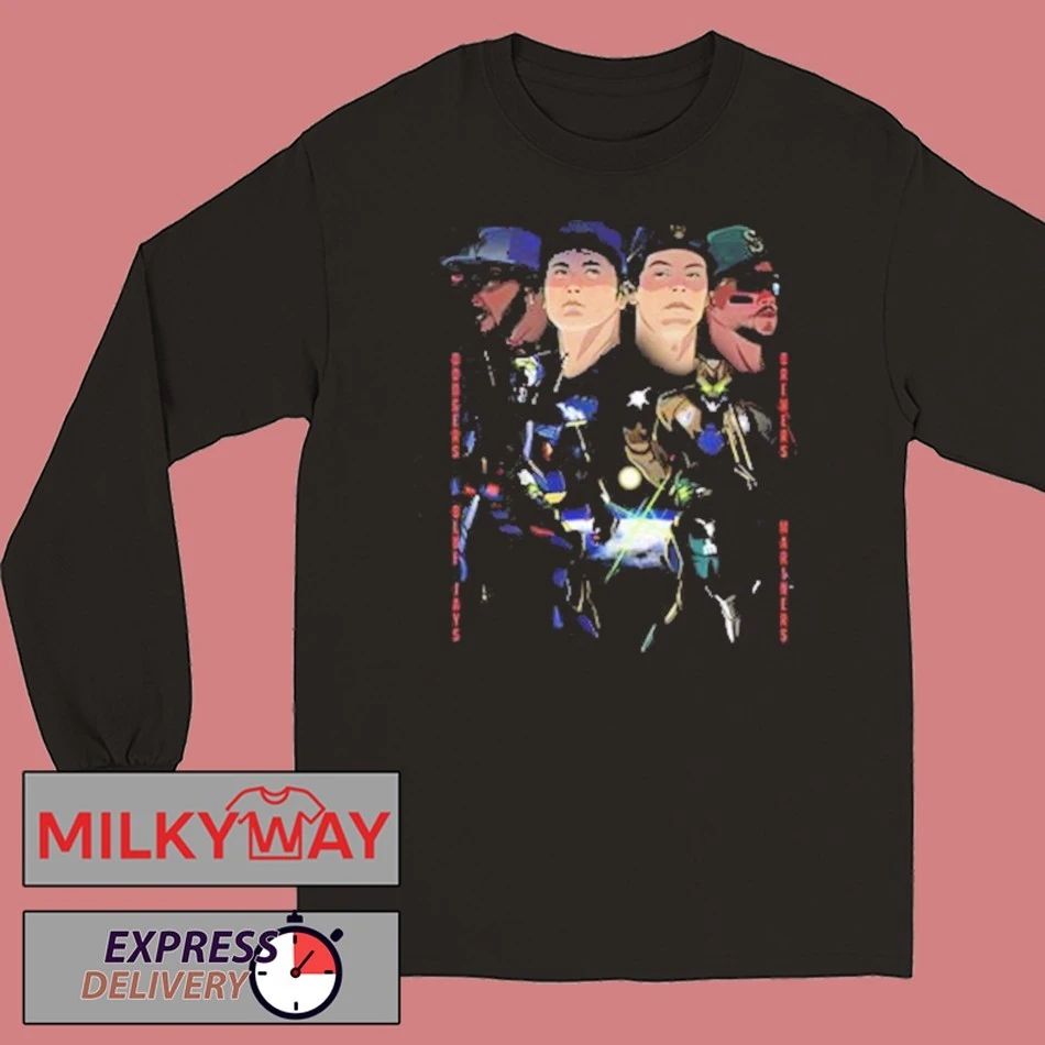 MLB 4 Teams Battle In The World Series Anime Art shirt