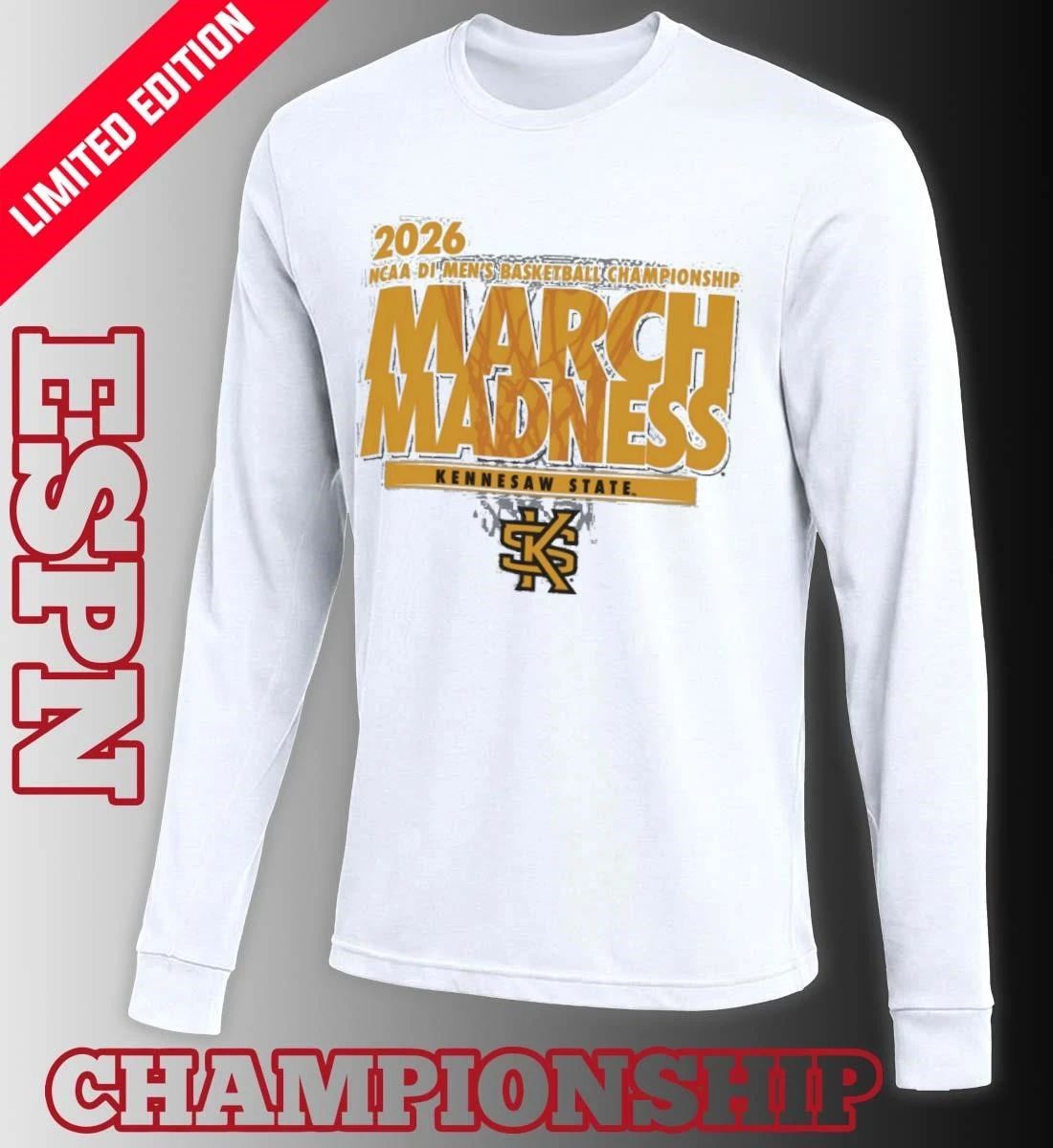 Kennesaw State Men’s Basketball Single Team NCAA March Madness Shirt