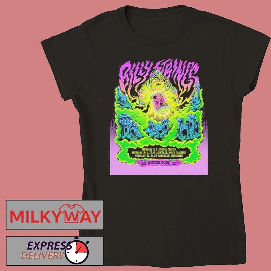 Billy Strings 2026 Winter Tour Schedule Tour shirt