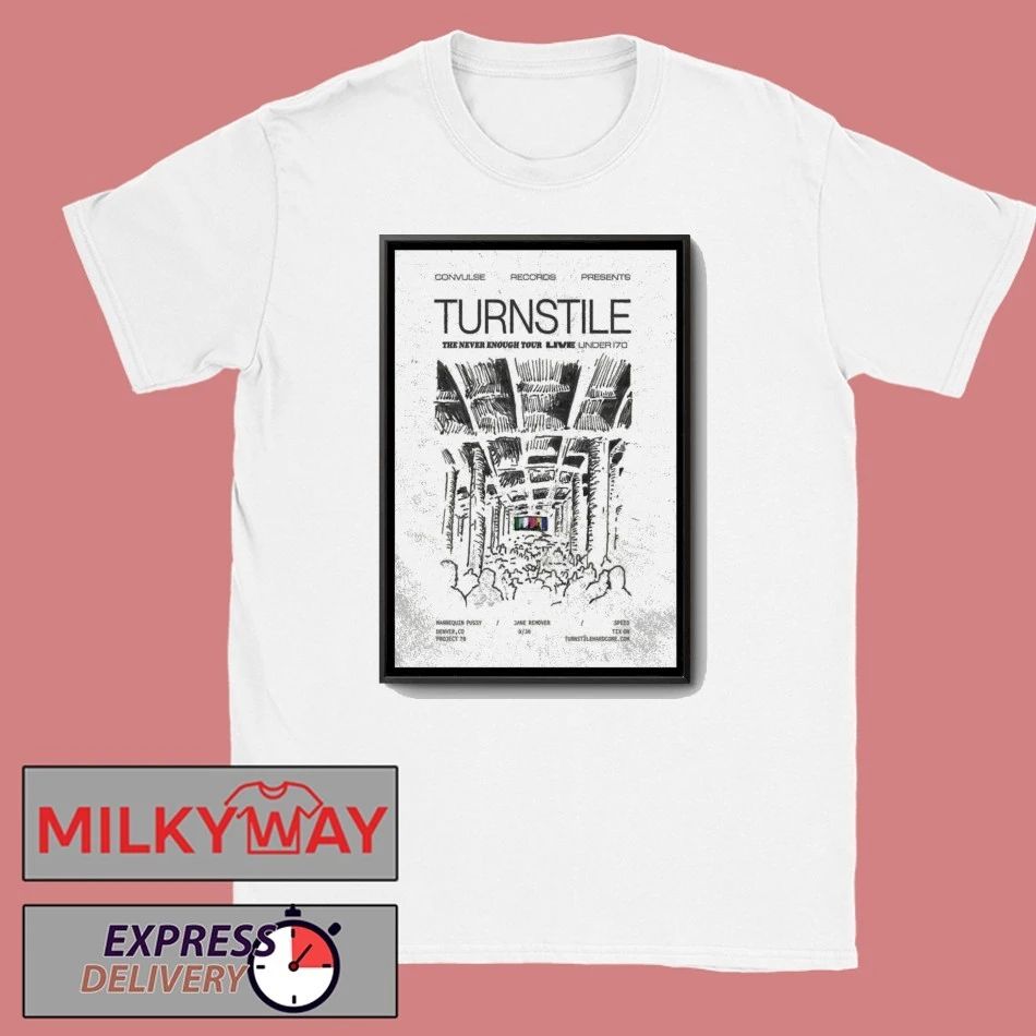 Turnstile Sept 30 2025 Denver CO Poster shirt