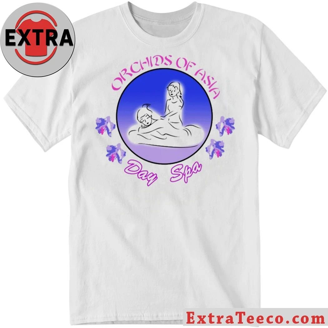 Bill Belichick’s Girlfriend Wears Orchids of Asia Day Spa & Massage Shirt