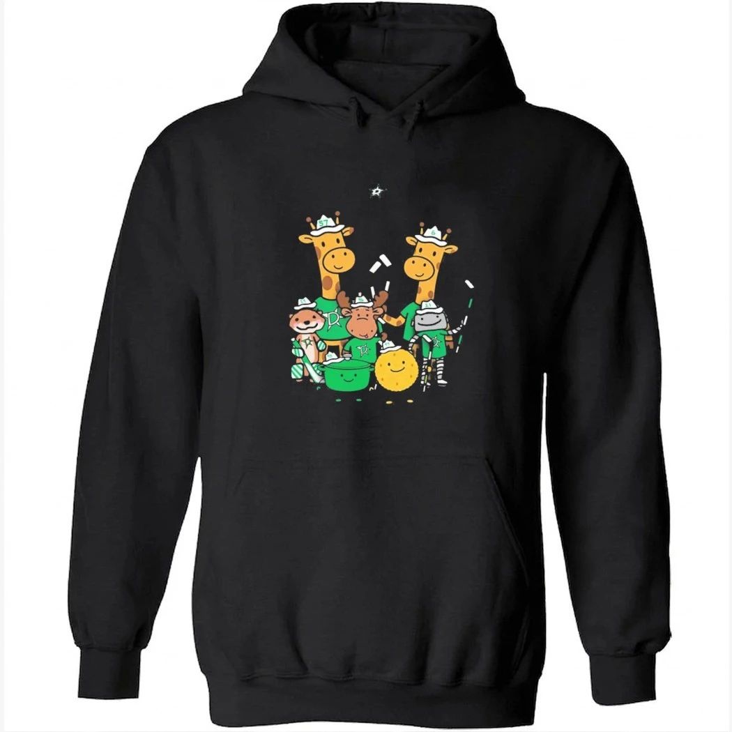 Dallas Stars Cartoon Group Illustration Shirt