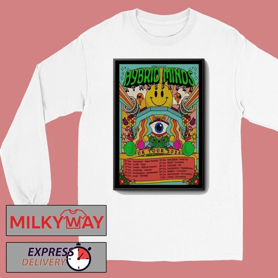 Hybrid Minds UK Tour 2025 Poster shirt