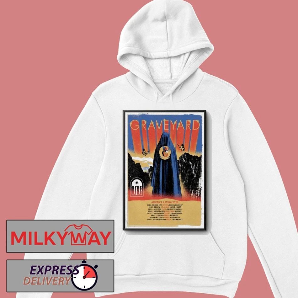 Poster Graveyard Tour America Latina 2026 shirt