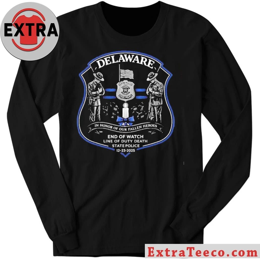 Original Delaware State Police are holding a special tribute to Corporal Matthew T. Ty Snook, who died in the line of duty on December 23, 2025 Shirt