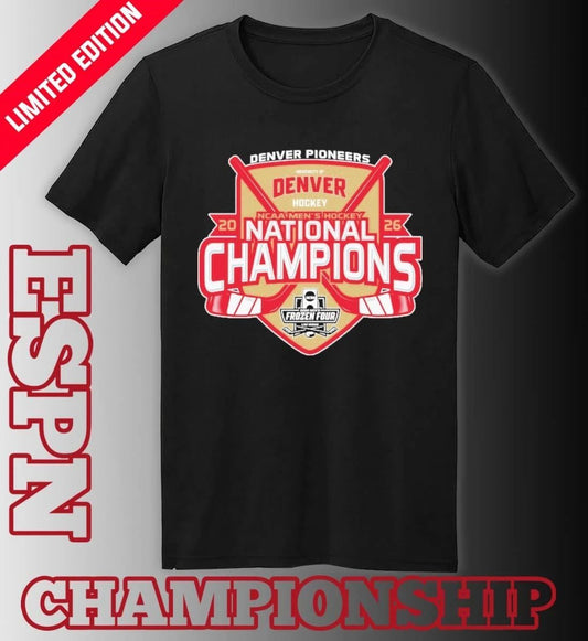April 11 Denver Pioneers 2026 Men’s Ice Hockey National Champions Shirt