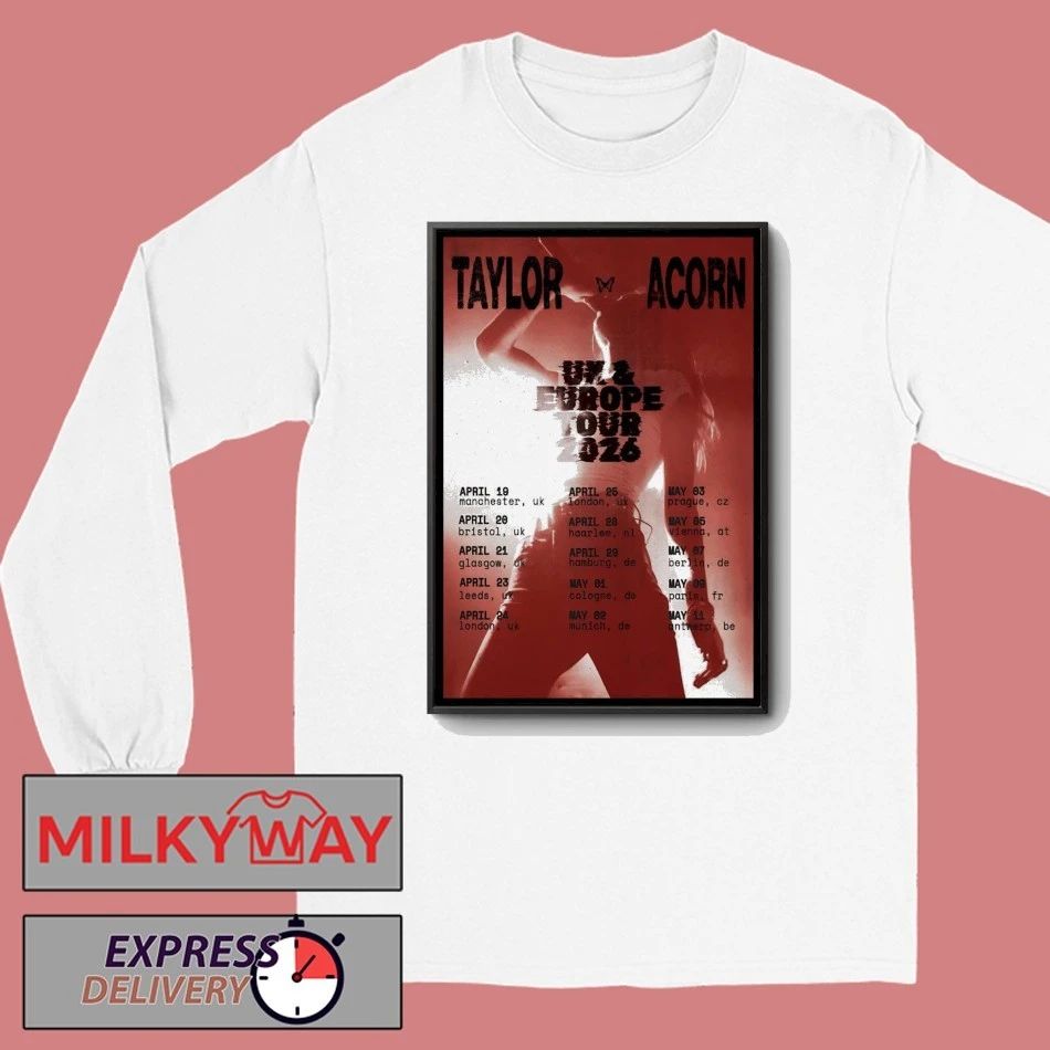 Taylor Acorn Tour UK And EU 2026 Poster shirt