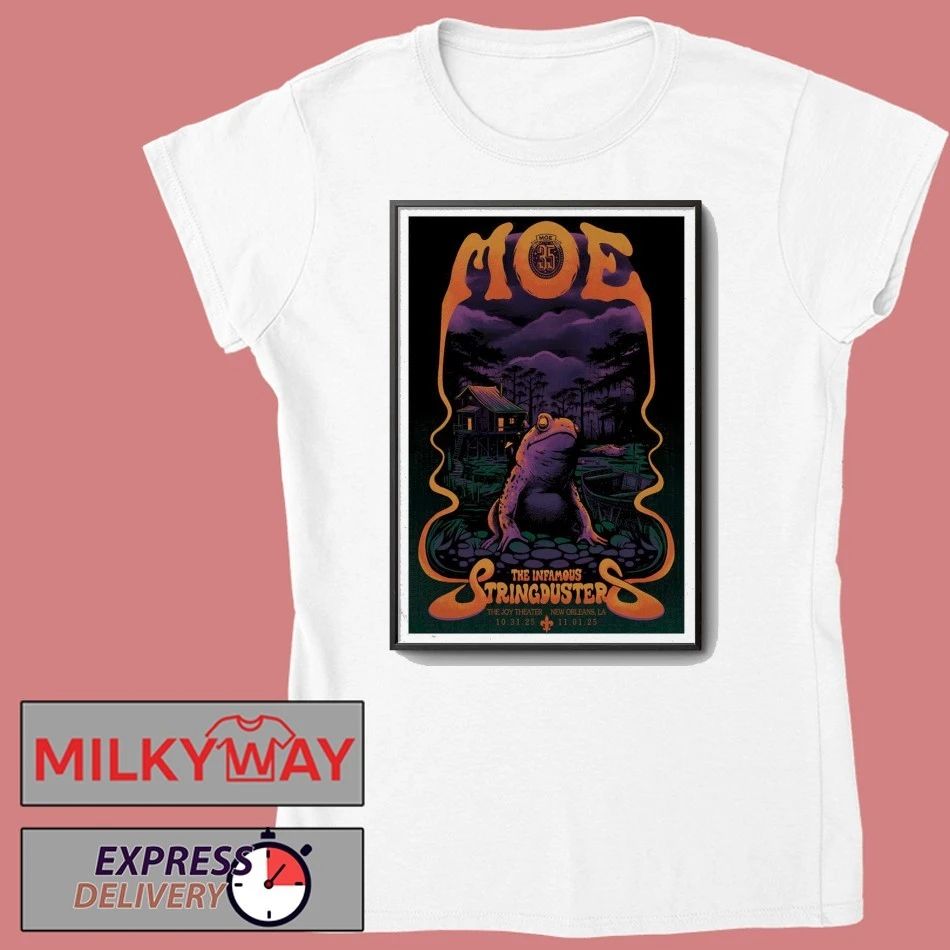 Moe Oct 31 & November 1, 2025 Concert The Joy Theater shirt