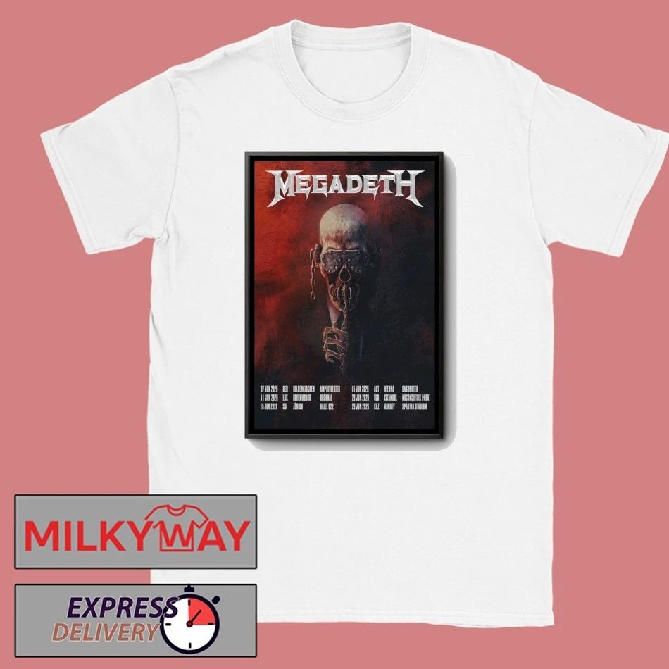 Megadeth June 2026 Tour Poster shirt