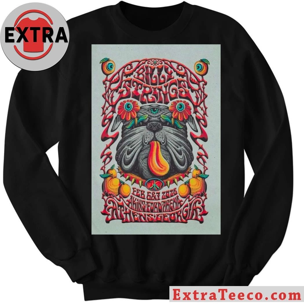 Billy Strings Athens, GA On Feb 6-7, 2026 Event Poster Shirt