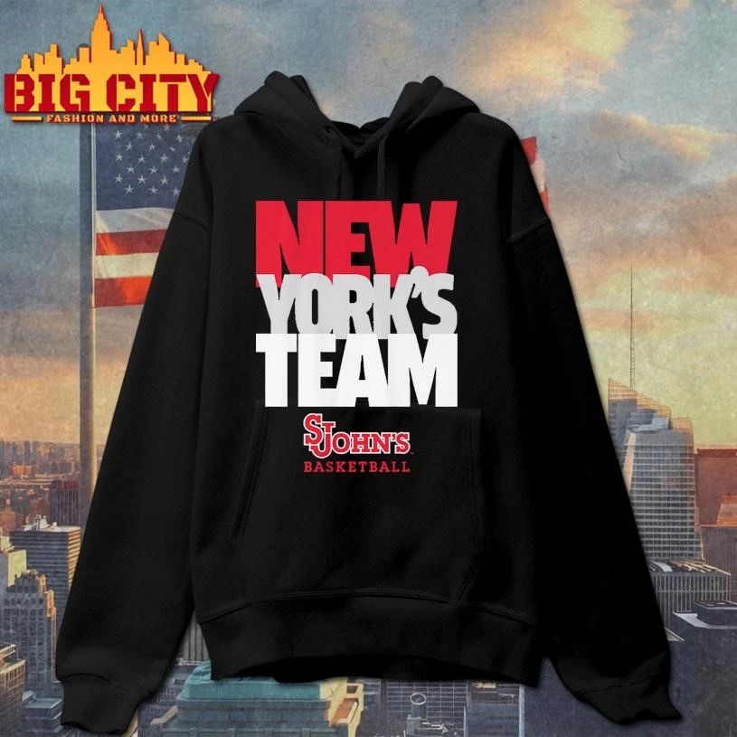 New York’s Team Text Stack St. John’s Basketball Shirt