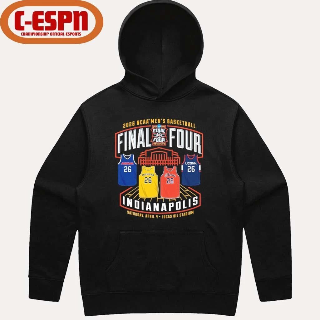 NCAA Men’s Basketball Final Four 2026 Four Jerseys Teams Shirt
