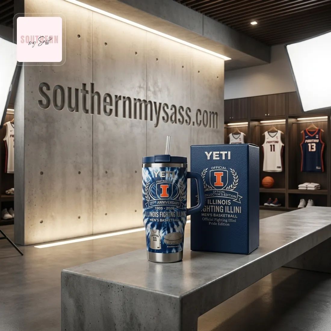 YETI University of Illinois Fighting Illini 121st Anniversary Men’s Basketball Collector’s Handled Tumbler