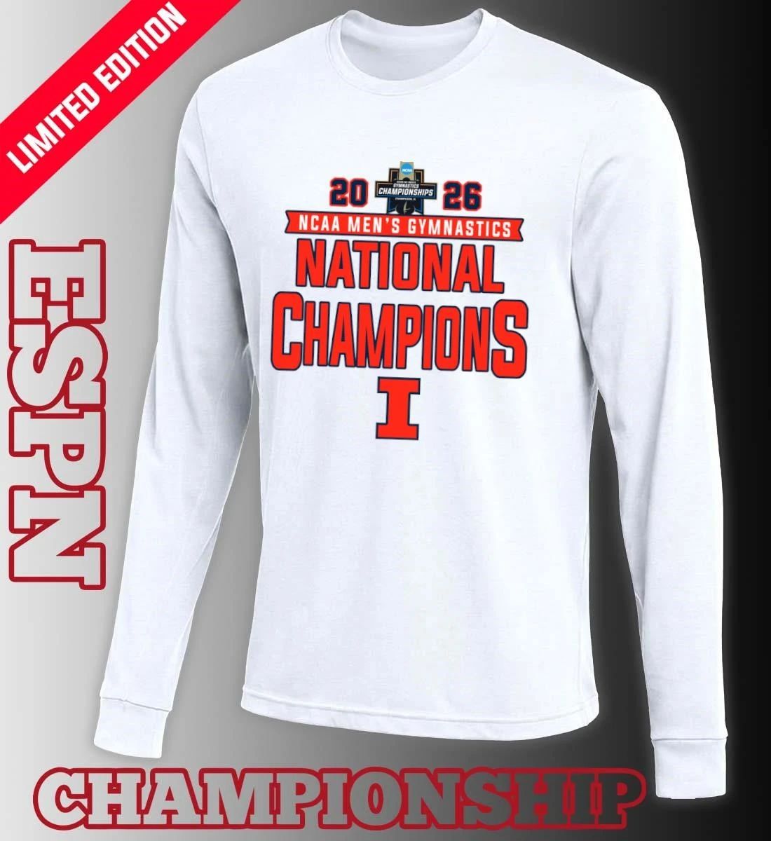 Illinois Fighting Illini 2026 NCAA Men’s Gymnastics National Champions Shirt
