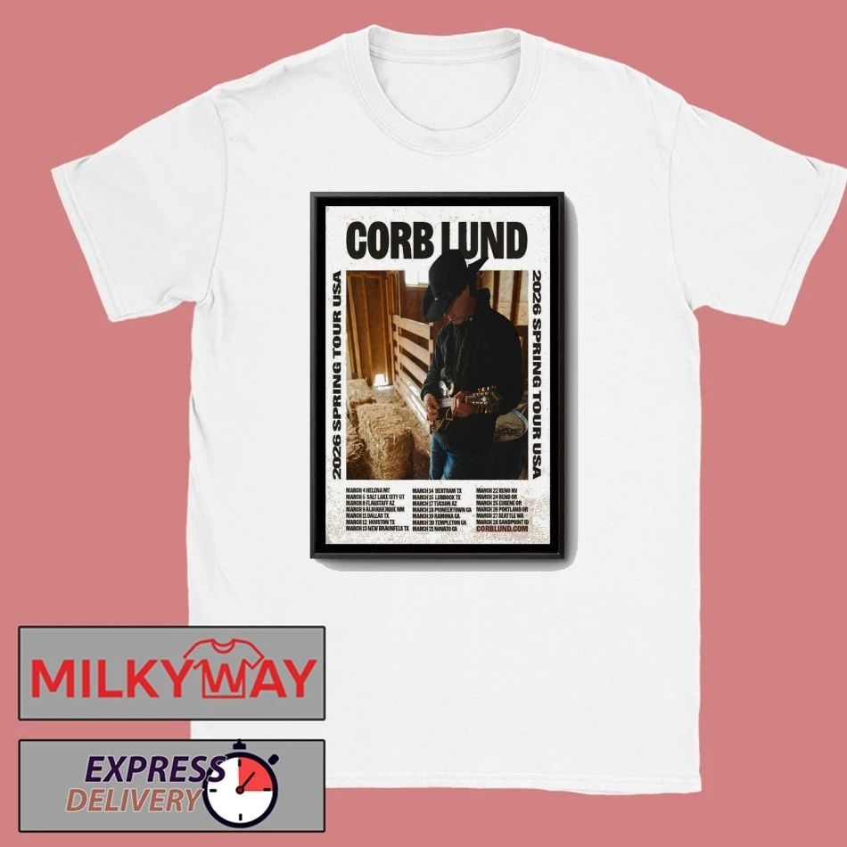 Corb Lund 2026 Spring Tour America Poster shirt