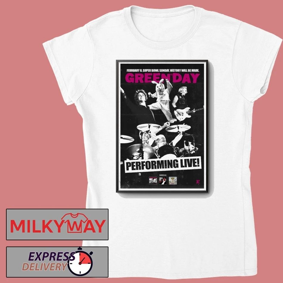 Green Day February 8 2026 At Levi’s Stadium Show Poster shirt
