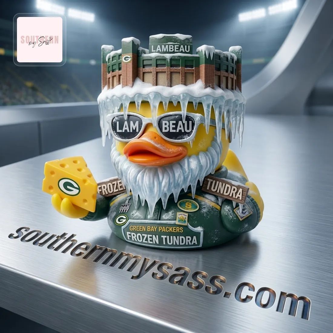 Green Bay Packers Lambeau Field Frozen Tundra Rubber Duck